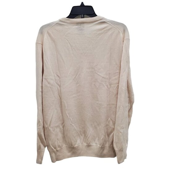 Jos A Bank Executive Collection Men's Cream Wool Blend V-Neck LS Sweater Size XL - Picture 4 of 4